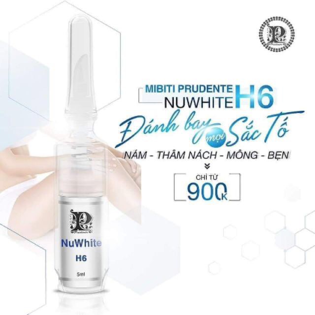 Kem hỗ trợ giảm thâm nách mông bẹn Nuwhite H6 5ml