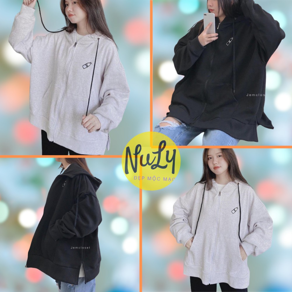 Áo Khoác Nỉ Hoodie BEER👾 Unisex, Form Rộng Xẻ Tà Độc Đáo 🌟CỰC HOT🌞 - HDB | BigBuy360 - bigbuy360.vn