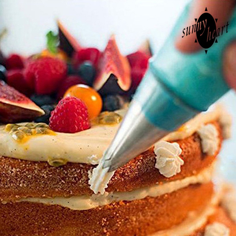 Túi Bắt Bông Kem Silicone 3 Kích Cỡ Tái Sử Dụng DIY 1Y