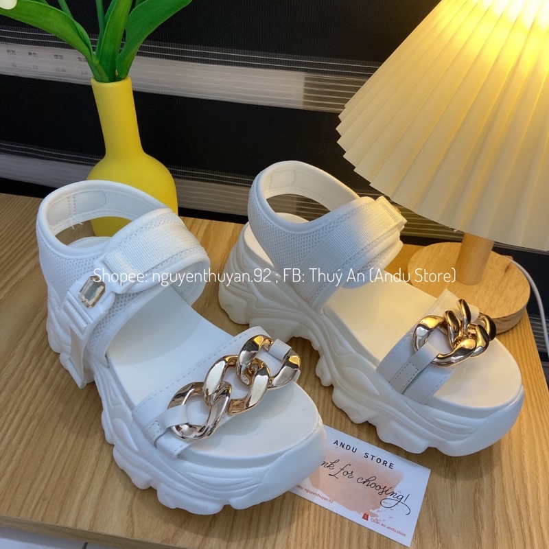 Sandal xích đế bánh mì cao 7,5cm ⚡️ANDUSTORE⚡️