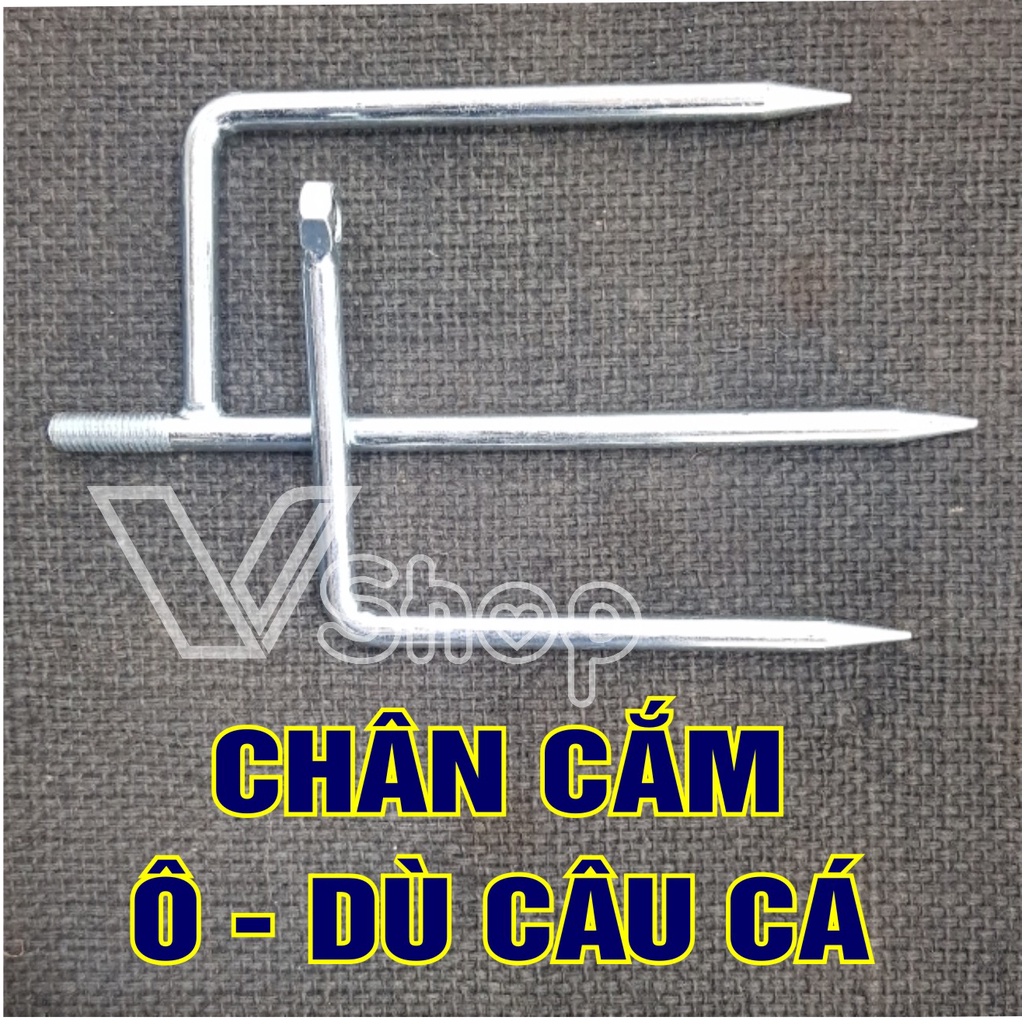 Chân cắm ô, dù câu cá, dài 26cm, khỏe và chắc chắn