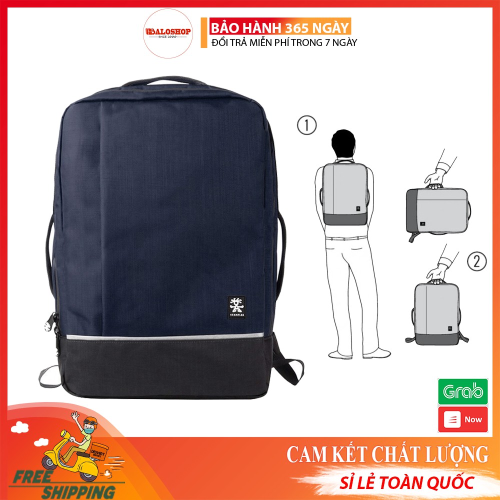 Balo laptop ⭐️ 𝗙𝗥𝗘𝗘𝗦𝗛𝗜𝗣 ⭐ Balo Crumpler Roady Laptop BackPack - Nylon được lót lớp Ripstop chống thấm tối ưu