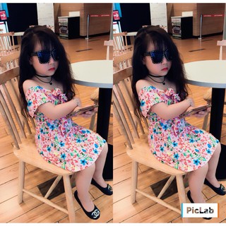 Váy hoa tiểu thư cho bé gái - VHM
