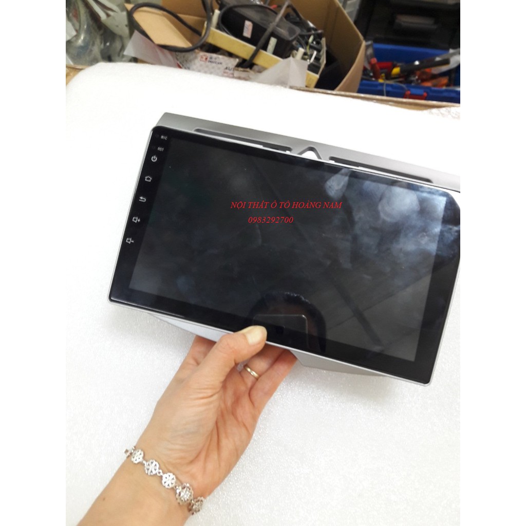 Mặt dưỡng Kia morning 2008 - 2010 lắp màn android 9 inch