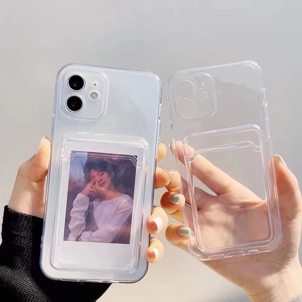 [Chống sốc-Bảo vệ camera] Ốp lưng kiêm ngăn đựng thẻ Iphone 7plus 8 plus X XS 11 Pro Xsmax 11 Promax 12 13 pro promax