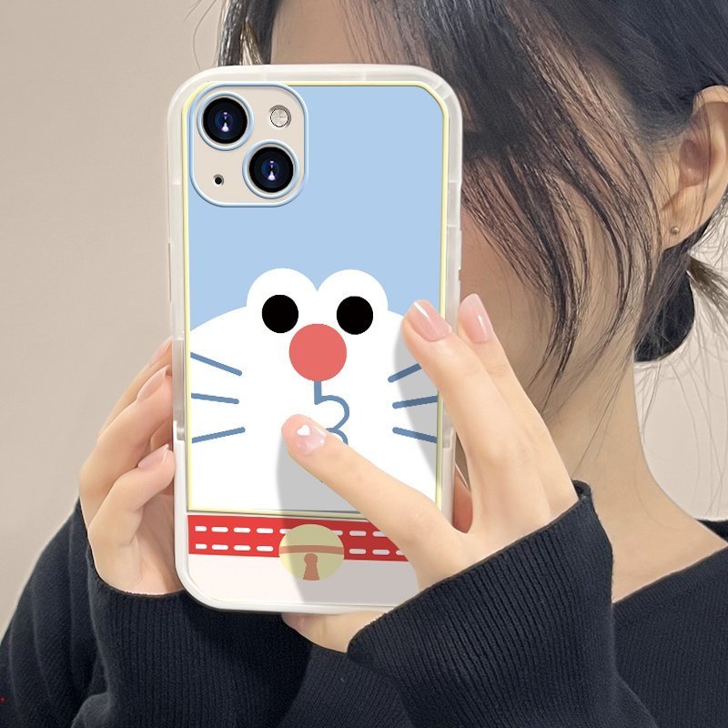 Ốp Điện Thoại Silicone TPU Mềm Trong Suốt Có Giá Đỡ Hoạt Hình Cho Iphone 13 12 Pro Max 11 Pro XS XR X 7 8 Plus 6