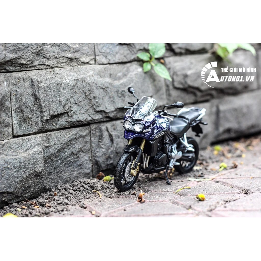 MÔ HÌNH XE MÔ TÔ TRIUMPH TIGER EXPLORER 1:18 WELLY 5457