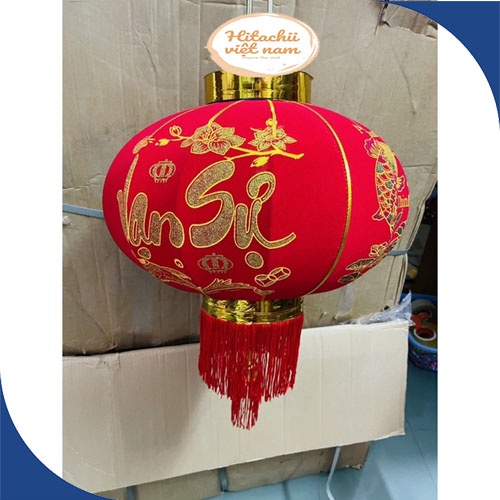 Đèn lồng trang trí tết màu đỏ may mắn, Lồng đèn đỏ phong cách Trung Hoa trang trí năm mới