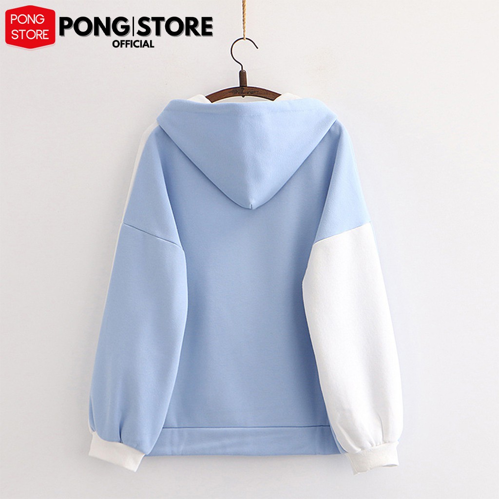 Áo hoodie nữ form rộng MÈO MILK phong cách hàn quốc, áo khoác hoodi chất nỉ có túi trước có 3 màu