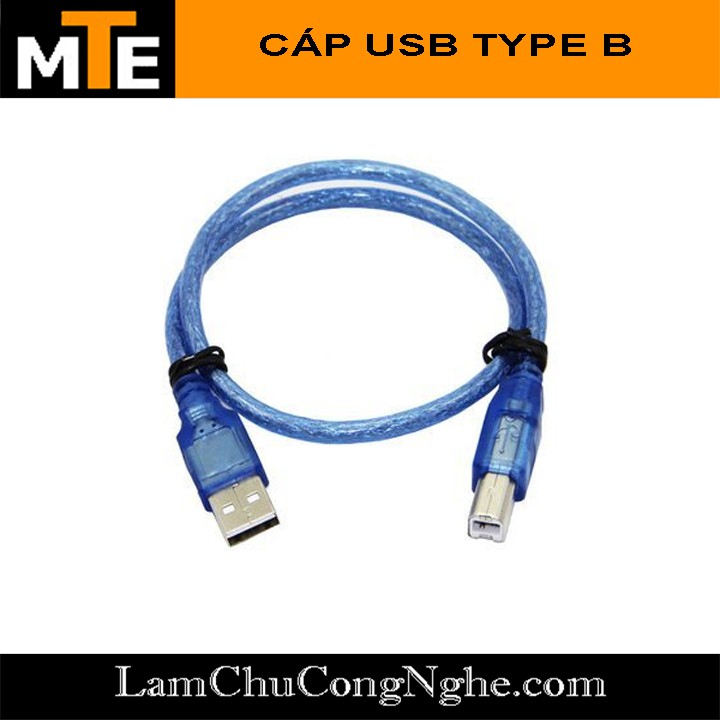 Dây cáp USB type A sang USB type B dài 30cm và 1.5m