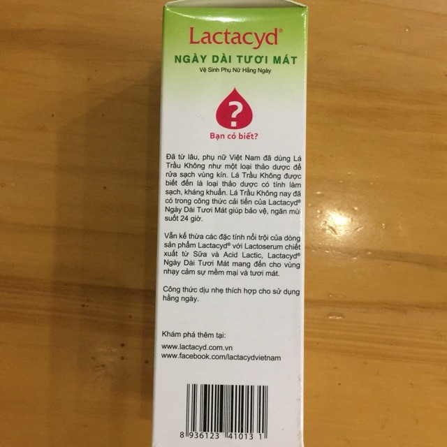 Dùng dịch vệ sinh Lactacyd lá trầu không và nước hoa hồng giúp thoải mái tươi mát mỗi ngày