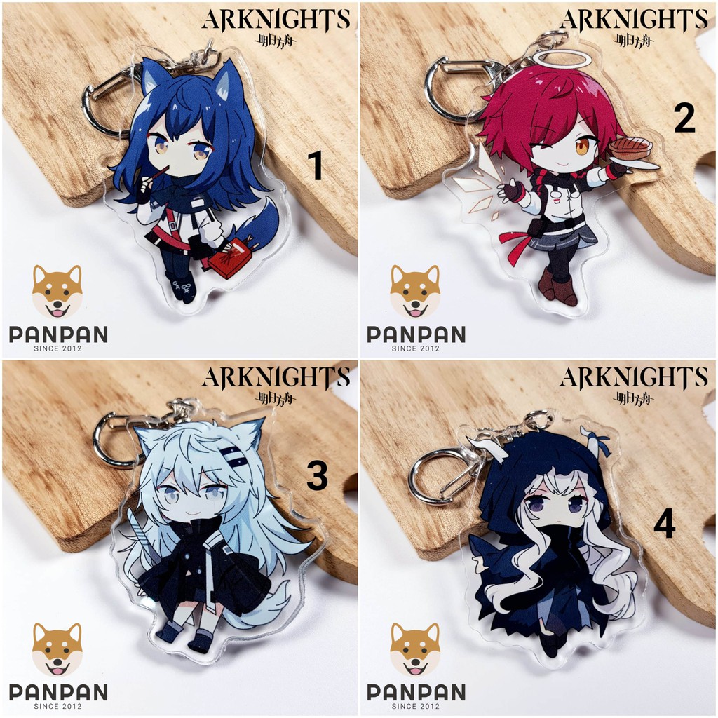 Móc khoá anime mica acrylic Arknights (6cm) 17 Nhân Vật