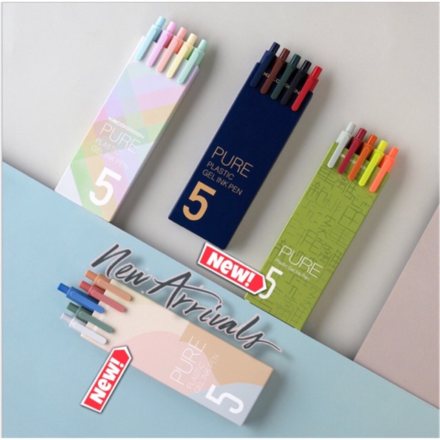 Bộ 5 Bút Gel KACOGREEN - 5 Tông Màu Mới Nhất !!!