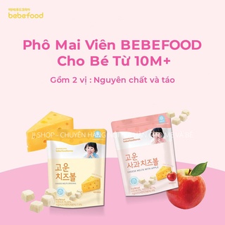 Phô mai khô viên hữu cơ ăn dặm bebefood nguyên chất & vị táo cho bé từ 10m+ hàn quốc