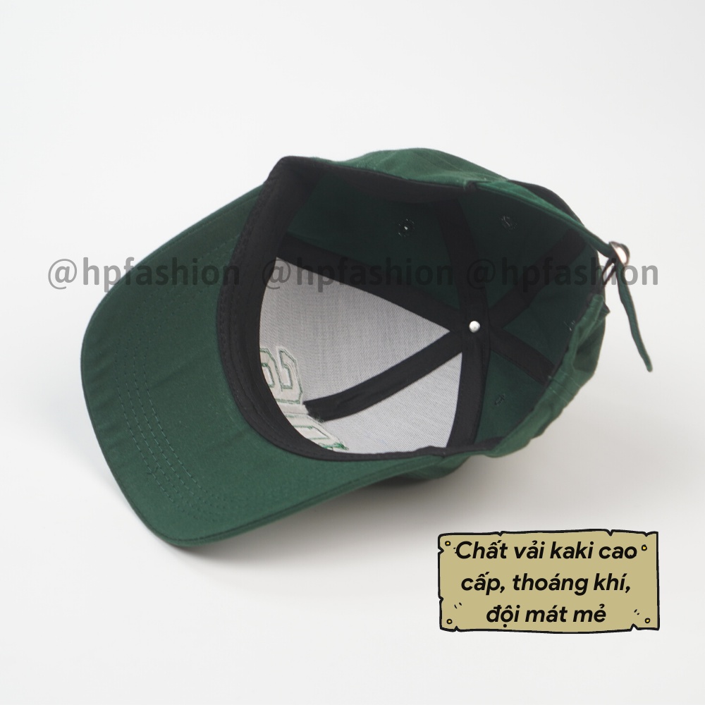 Mũ lưỡi trai ❤️ Nón kết thêu hình chữ 06 chất kaki cao cấp form unisex nam nữ N71 - Happy Style