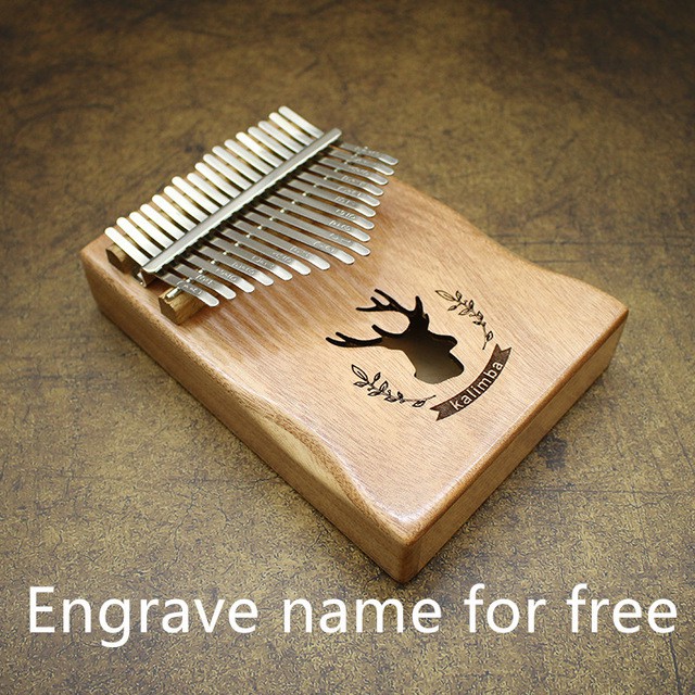 Đàn kalimba 17 phím gỗ nguyên khối Mahagony GECKO000063