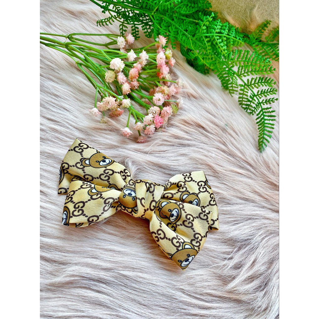 Kẹp tóc nơ lụa Hàn Quốc cho nữ bản đẹp xịn