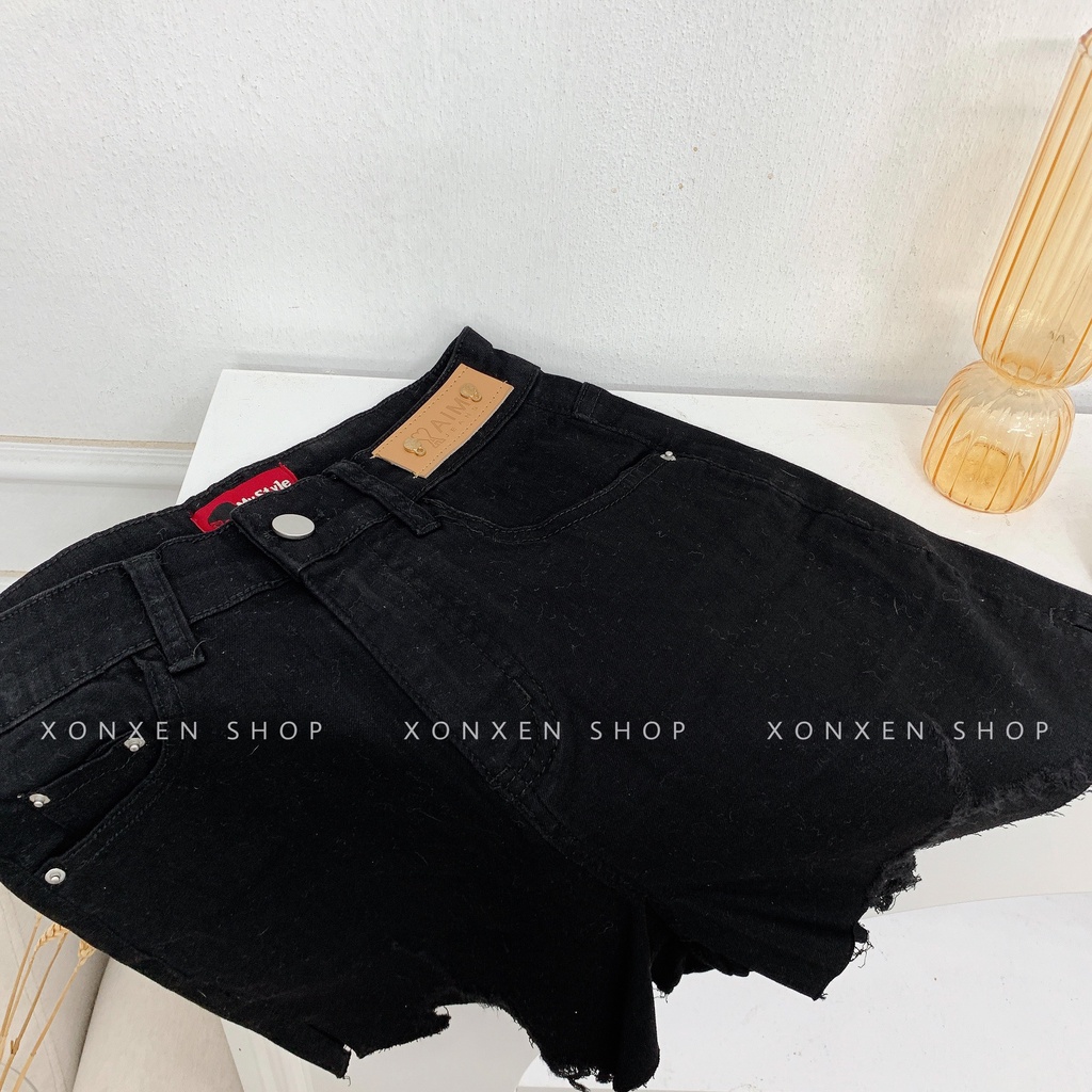 QUẦN SHORT JEAN NỮ ulzzang hàng xuất xịn rách cá tính XONXEN SHOP size S M mã 5103