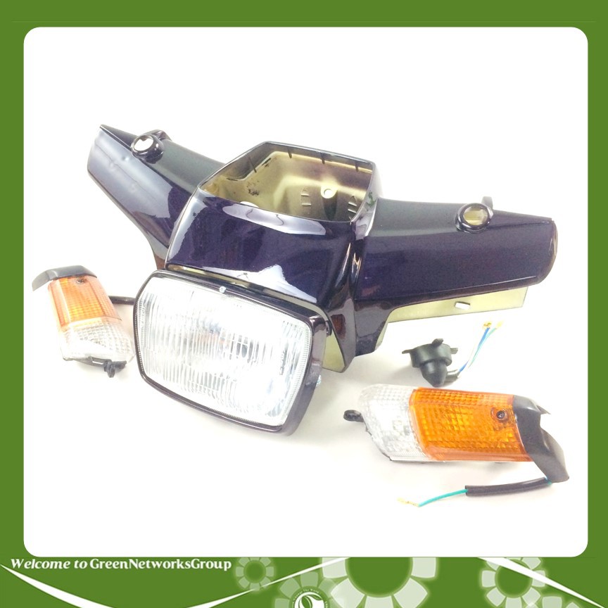 Bộ đầu đèn xe Ream đầu bằng có xi nhan 2 bên Greennetworks