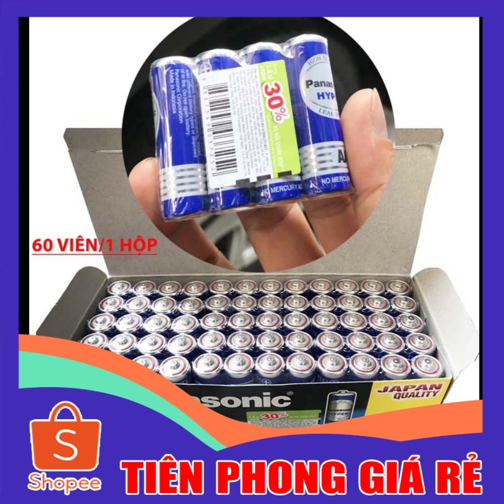 [ GIÁ RẺ ] Pin panasonic AA R6UT 1.5v Công Nghệ Nhật, 1 hộp 60 viên