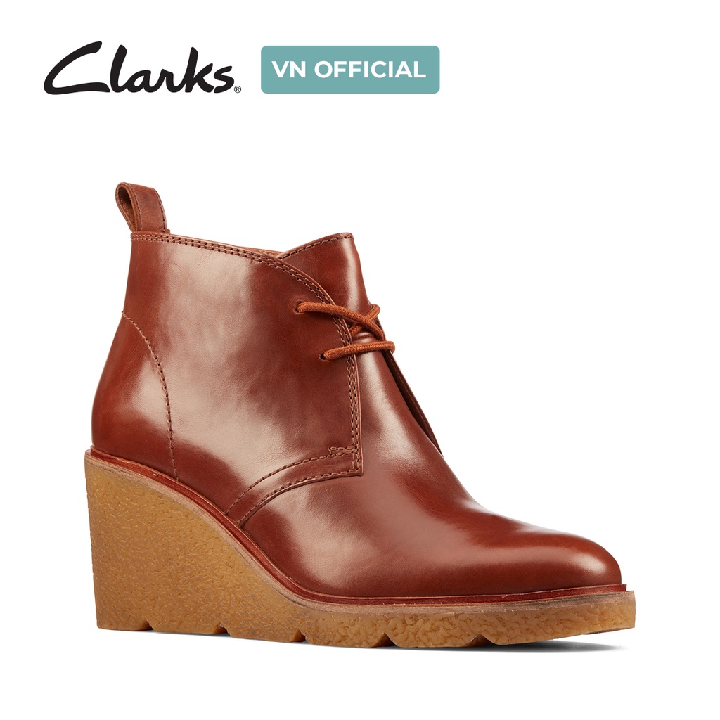 Giày Ankle Boot Nữ CLARKS Clarkford DBT Màu Mahogany