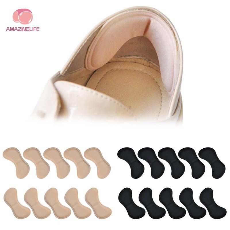 Miếng Lót Giày Cao Gót Giảm Đau Tự Dính Bằng Bọt Biển Tiện Dụng Cho Nữ