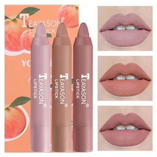 Bộ 3 Son Môi Trái Cây Lâu Trôi Chống Thấm Nước Không Lem Dễ Lên Màu