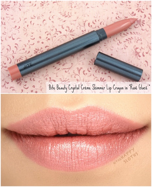 Bite Beauty ✨ Son bút chì Power Move Creamy Matte Lip Crayon - màu Glace - dusty mauve