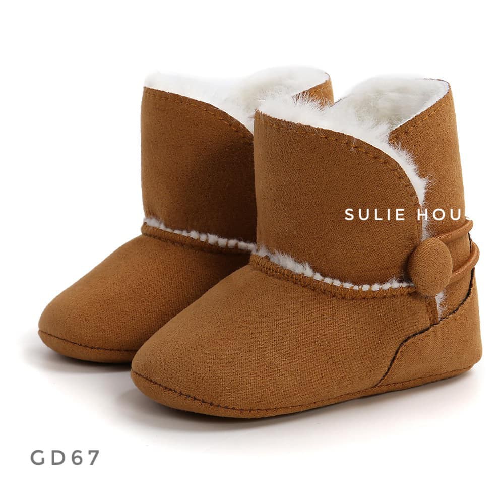Bốt (boot) da lộn lót lông - GD67