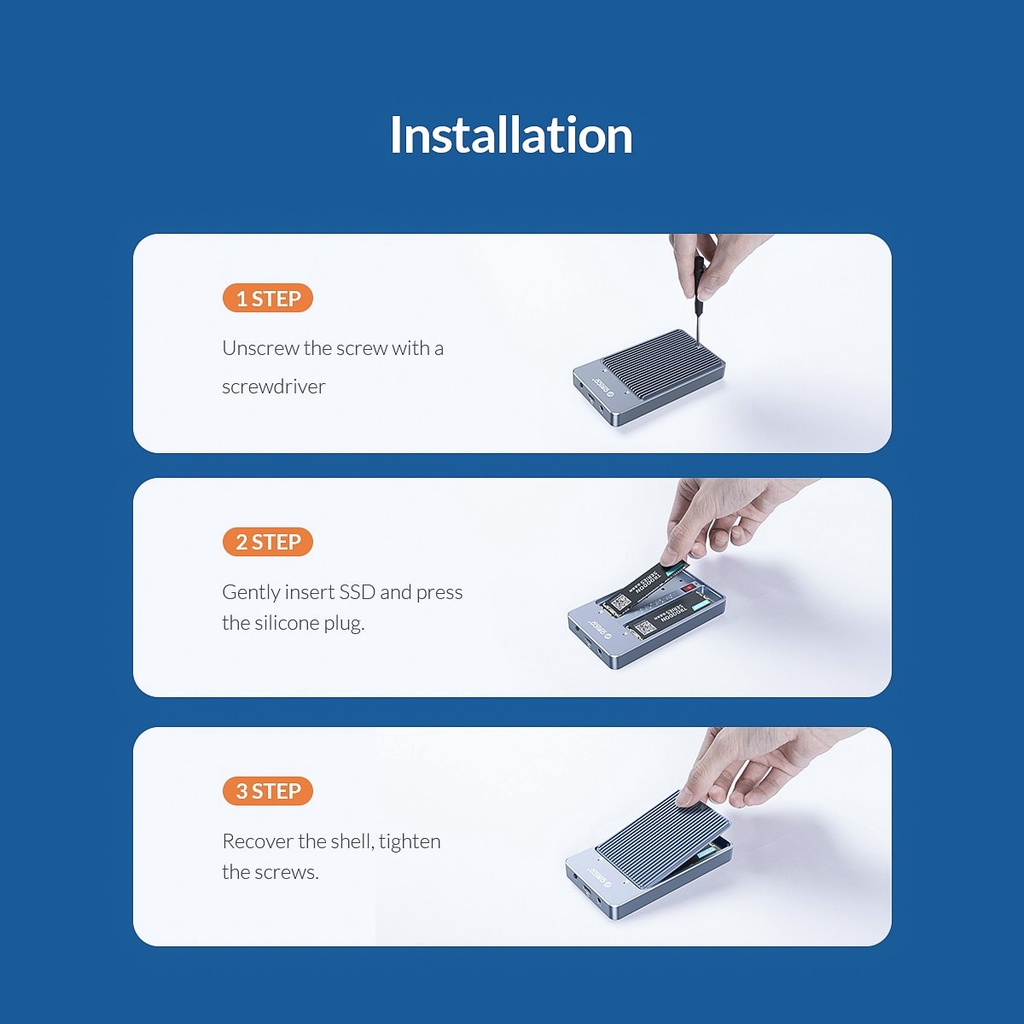 Orico lsdt raid dual bay m2 ssd case hỗ trợ m.2 ngff sata ssd disk for b key & b + m key ssd hỗ trợ pm / rad 0 / chế độ rad 1 / jbod