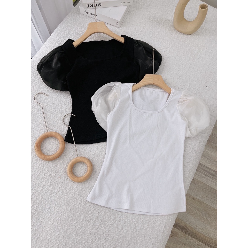 ÁO CỔ U TAY BÍ PHỒNG (TH)