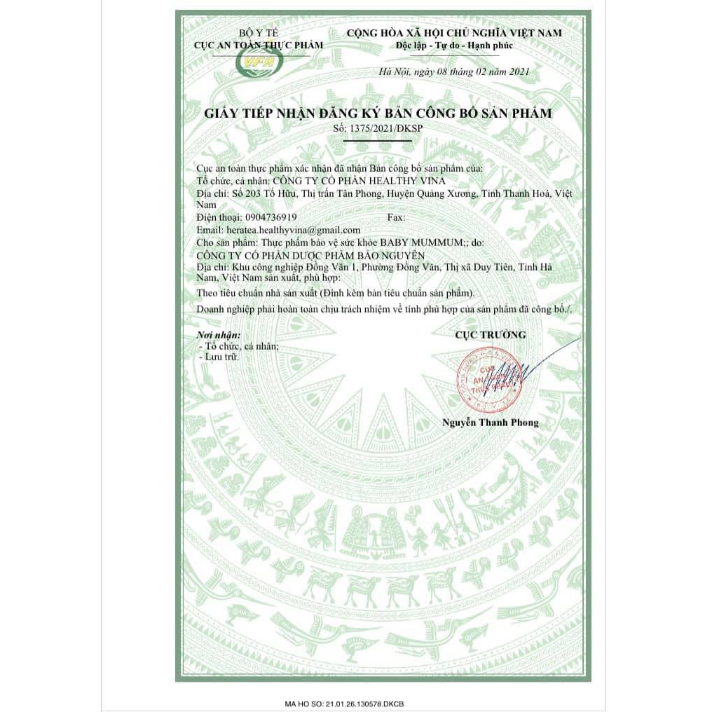 Siro ăn ngon BABY MUMMUM Siro Ăn Ngon Hera