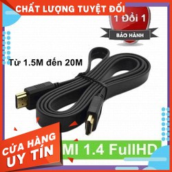 CÁP HDMI DẸP DÀI 3M ĐẾN 20M CHUẨN FULL HD