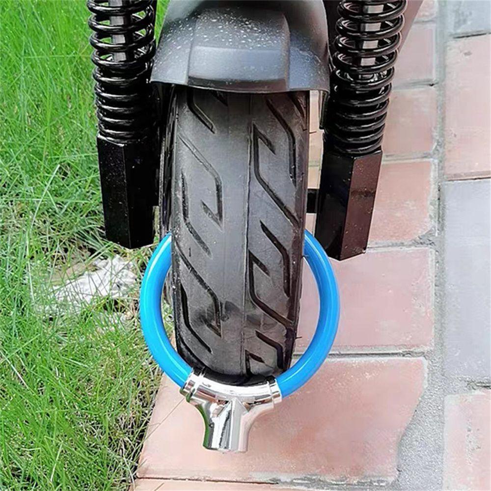 Ổ Khóa Bánh Xe Đạp / Xe Máy Chống Trộm Kèm Chìa Khóa Siêu Bền Tiện Dụng