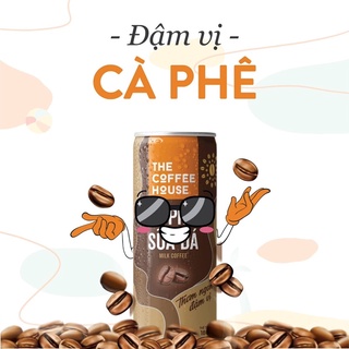Cà Phê Lon - Cà Phê uống liền The Coffee House - Pack 4 lon