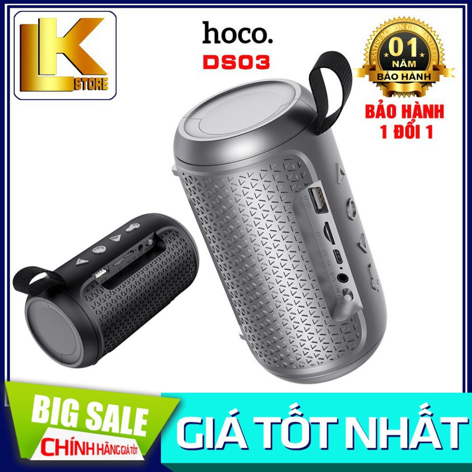 NDA 🌟CHÍNH HÃNG🌟Loa Nghe Nhạc Bluetooth Hoco DS03 V5.0 - Nghe USB, TF, AUX, Tích Hợp Đèn Pin Mini BẢO HÀNH 12 THÁNG 50