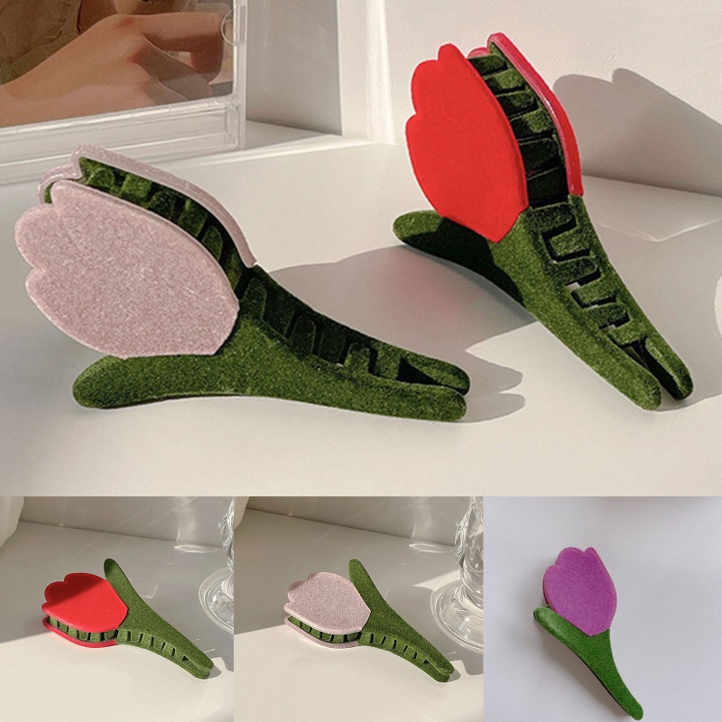 Kẹp Tóc Hoa Tulip Thời Trang Cho Nữ