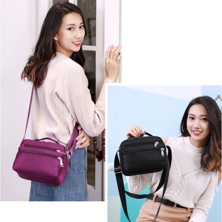 Túi xách, túi đeo chéo vải dù oxford chống nước phong cách Hàn Quốc siêu bền đẹp size 22cm TUI-24