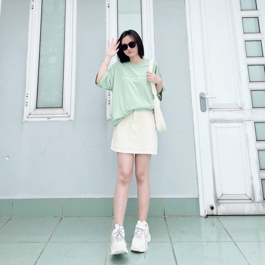 Áo Thun TWENTY 20 INCH XANH MINT Ulzzang Unisex 1hitshop