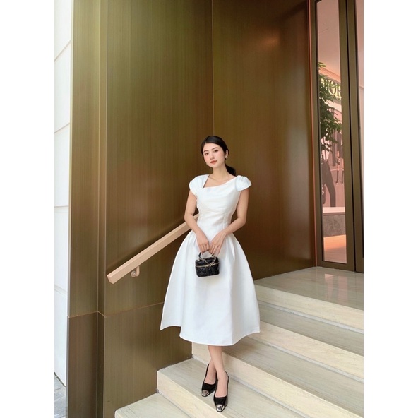 Váy dự tiệc vải tacta cao cấp made by Elvy design