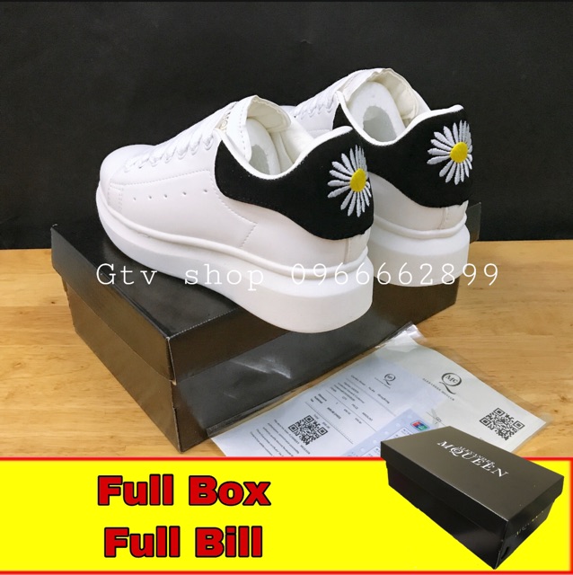 [Full Box - Full Bill] Giày thể thao nam nữ MC.Q hoa cúc siêu cấp, size 36-43. .