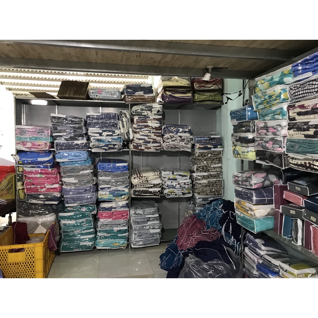 Drap Cotton 100% Thắng Lợi chính hãng Mẫu Sao Xanh Ngọc IN LOGO THẮNG LỢI vệ sinh dễ dàng.