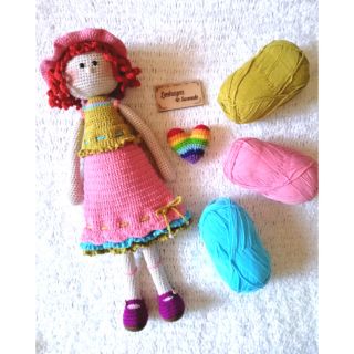Búp bê Dorothy bằng len handmade an toàn cho bé cao 55cm