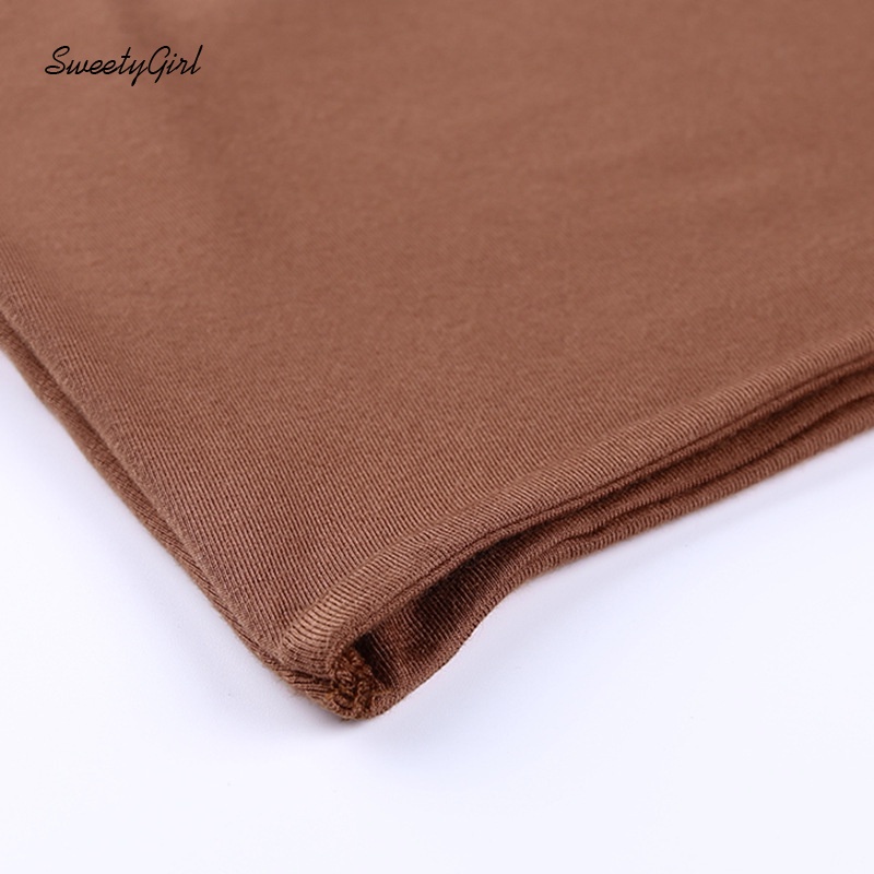 Áo Tank Top Màu Trơn Phối Dây Xích Kim Loại Thời Trang Cho Nữ