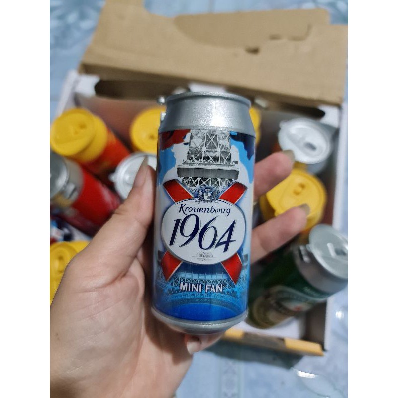 Quạt điện hình lon nước