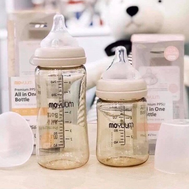 Bình sữa và núm MOYUUM 170ml 270ml Hàn Quốc cho bé