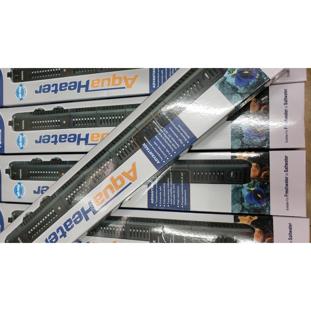 Sưởi bể cá Periha 50w, 100w, 200w, 500W có vỏ bọc an toàn cho cá