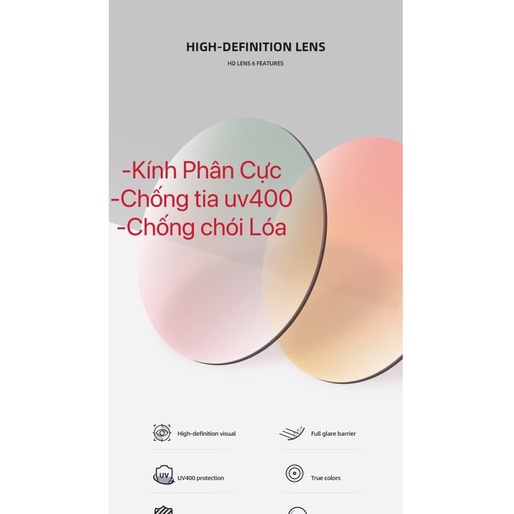 Kính mát thời trang unisex chống tia cực tím UV