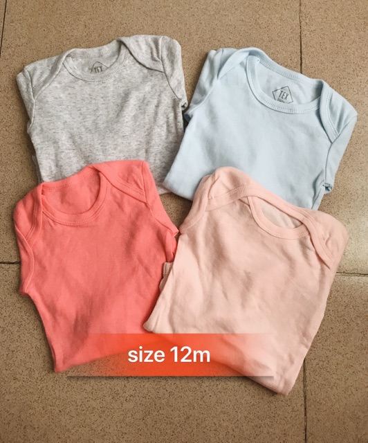 bodysuit tex dài tay màu trơn (form nhỏ)