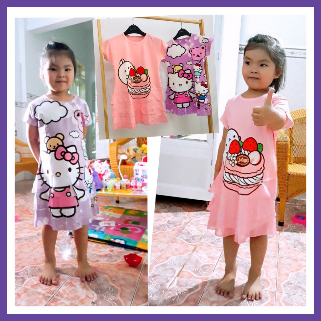 Đầm Hero team bé gái xinh xắn